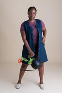 Snap Smock in Cone Denim