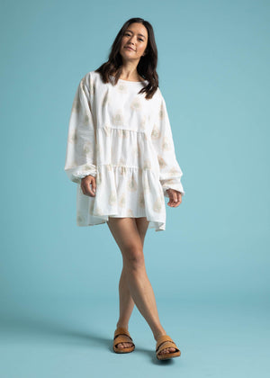 Meadow Tiered Tunic - Totem Paisley in Baked Clay