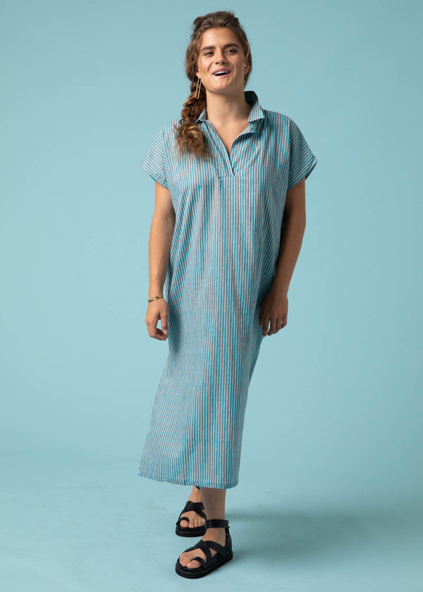 Scout Caftan - Sky Multi Double Stripe