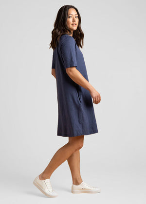Good Tee Dress - Inky Blue