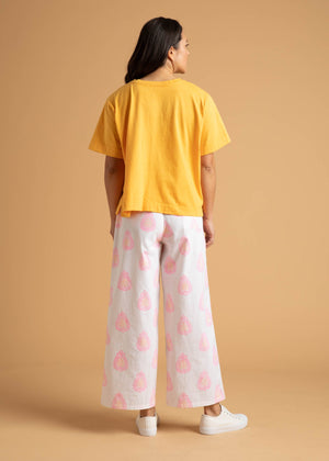 Shore Pant - Totem Paisley Neon Pink & Peach