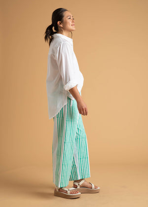Shore Pant - Mixed Up Stripe - Seaglass & Cerulean