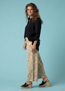 Shore Pant - Floral Escape in Baked Clay & Olive Oil