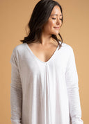 Be Clever Duo Dress - White