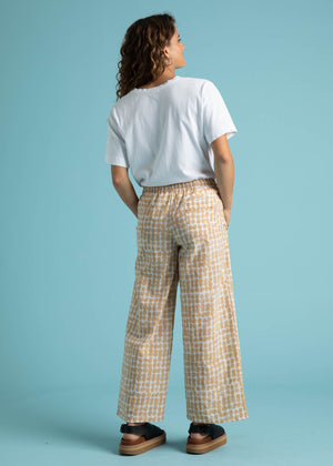 Shore Pant - Messy Dots Baked Clay