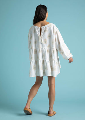 Meadow Tiered Tunic - Totem Paisley in Baked Clay