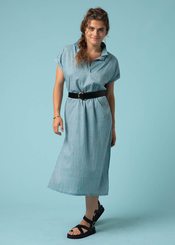Scout Caftan - Sky Multi Double Stripe