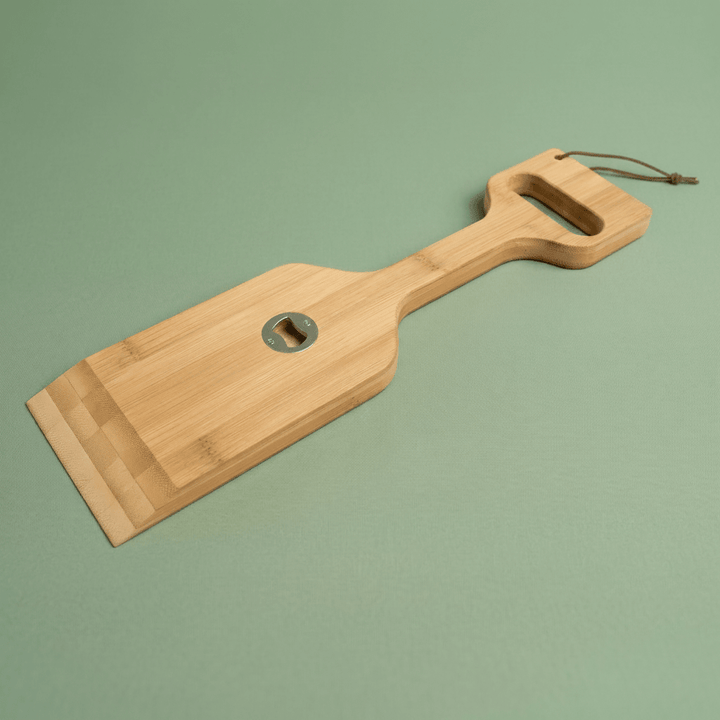 Bamboo 3-in-1 Grill Scraper, Spatula & Bottle Opener