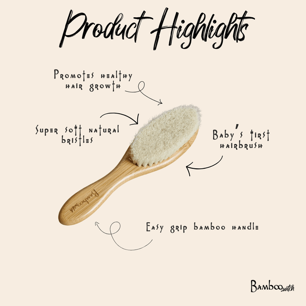 Bamboo Soft Hair Brush | For Babies