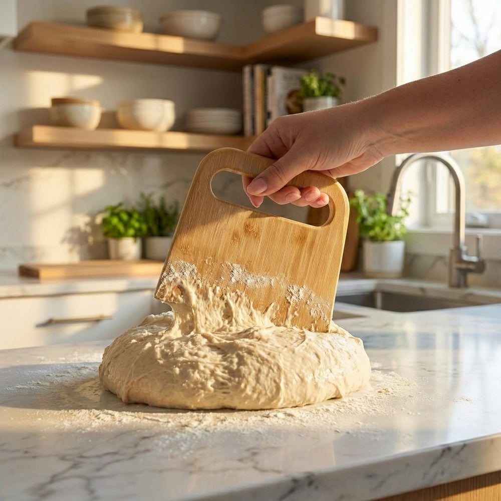 Bamboo Baking Bench & Dough Scraper