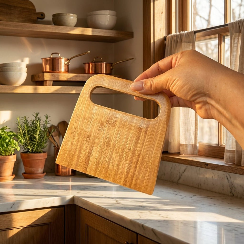 Bamboo Baking Bench & Dough Scraper