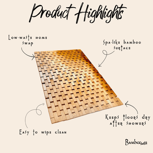 Bamboo Bath Mat