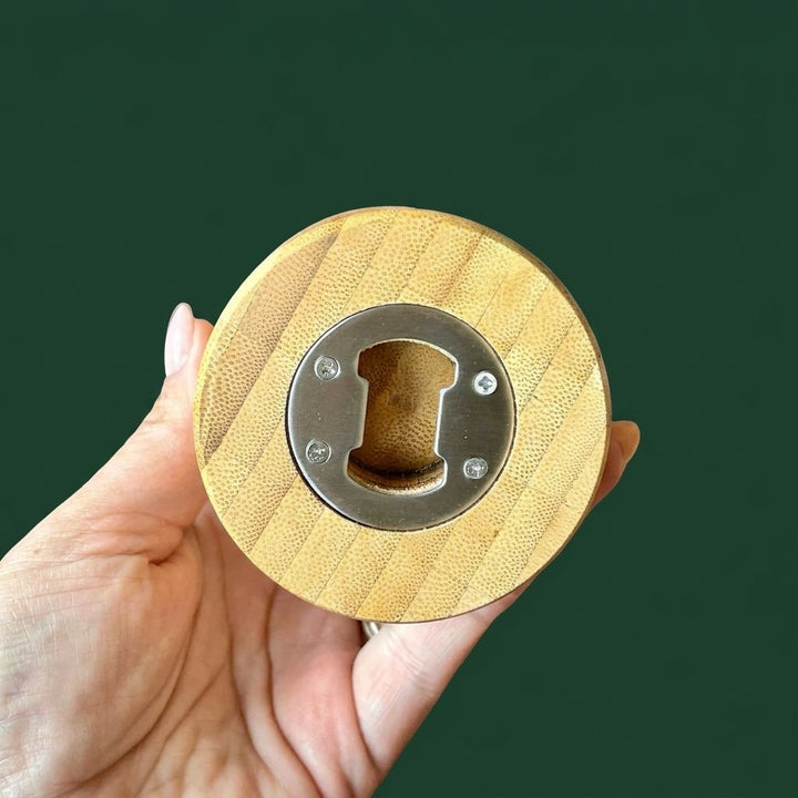 Bamboo Bottle-Shaped Bottle Opener