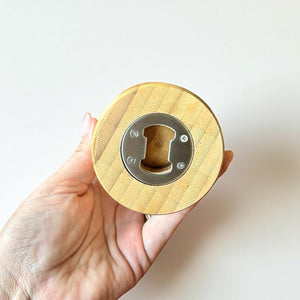 Bamboo Bottle-Shaped Bottle Opener