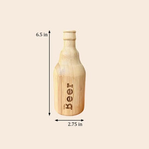 Bamboo Bottle-Shaped Bottle Opener