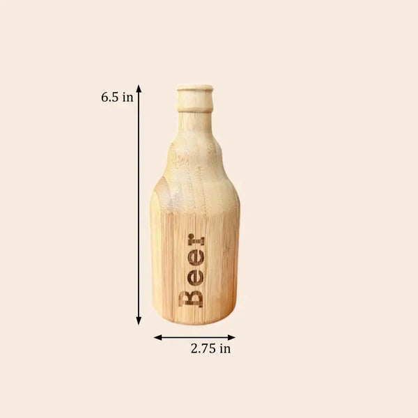 Bamboo Bottle-Shaped Bottle Opener