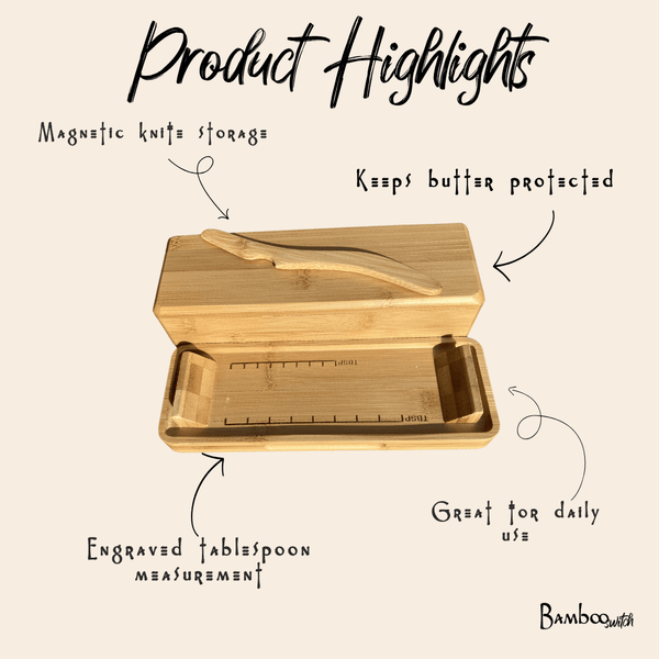 Bamboo Butter Dish