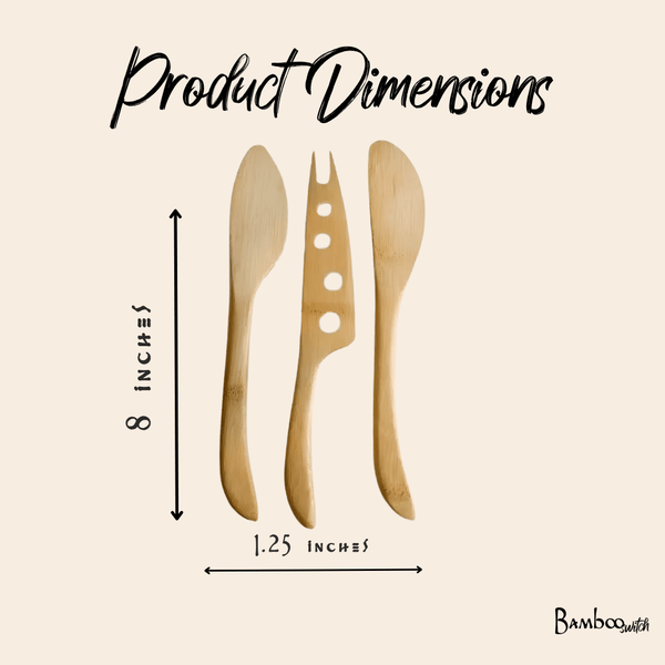 Bamboo Cheese Knife Set