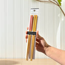 Bamboo Chopstick Set with Color-Grip Options