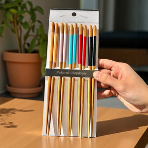 Bamboo Chopsticks Colorful Set