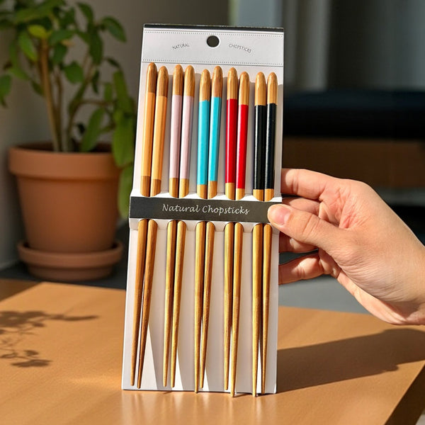 Bamboo Chopsticks Colorful Set