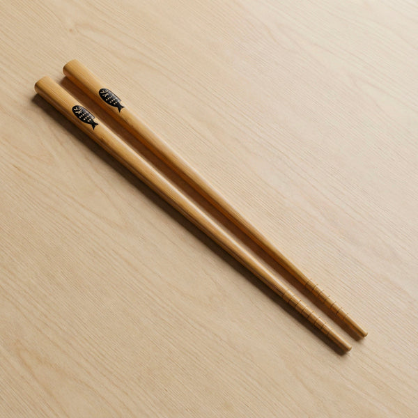 Bamboo Chopsticks with Fish Design | Set of 2