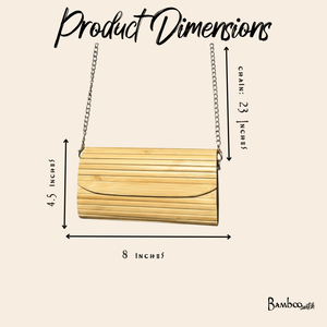 Bamboo Clutch Purse