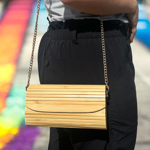 Bamboo Clutch Purse