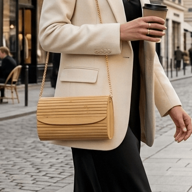 Bamboo Clutch Purse