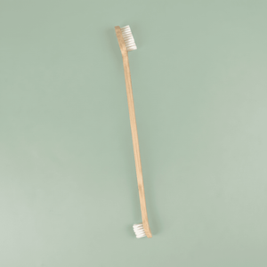 Bamboo Dog Toothbrush | Double-Sided