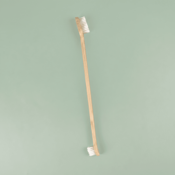 Bamboo Dog Toothbrush | Double-Sided