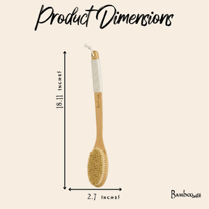 Bamboo Dry Brush | Curved Handle