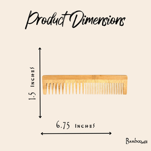 Bamboo Dual Pocket Comb