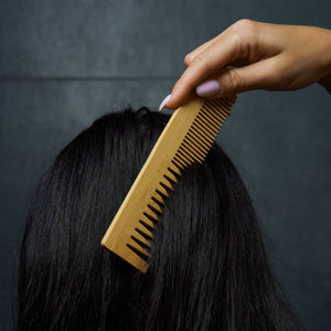 Bamboo Dual Pocket Comb