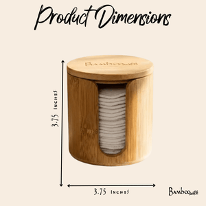 Bamboo Facial Rounds Holder