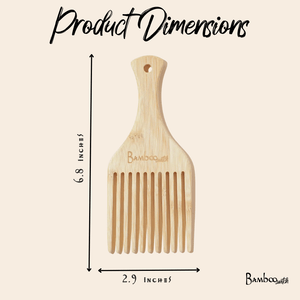 Bamboo Hair Pick