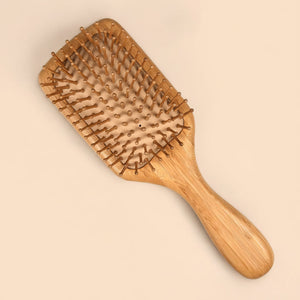 Bamboo Paddle Hair Brush | Comfort Handle
