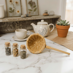 Bamboo Hand Woven Tea Strainer