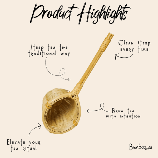 Bamboo Hand Woven Tea Strainer