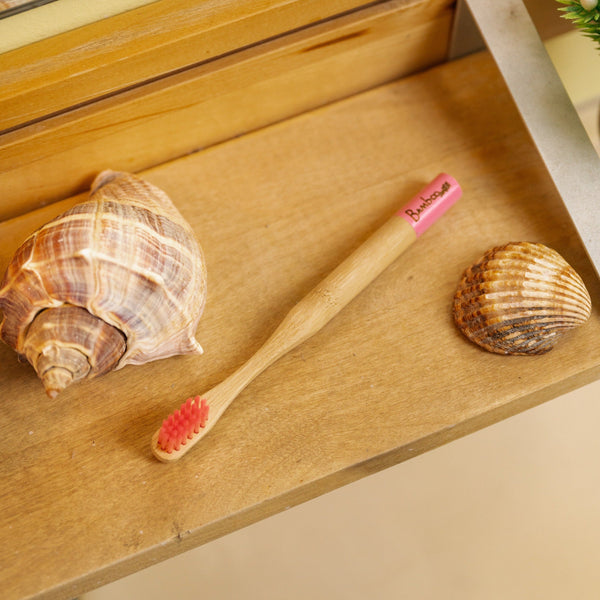 Bamboo Kids Toothbrush | Round Handle