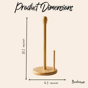 Bamboo Kitchen Paper Towel Holder