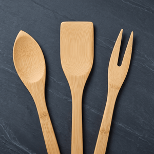 3-Piece Bamboo Kitchen Utensil Set