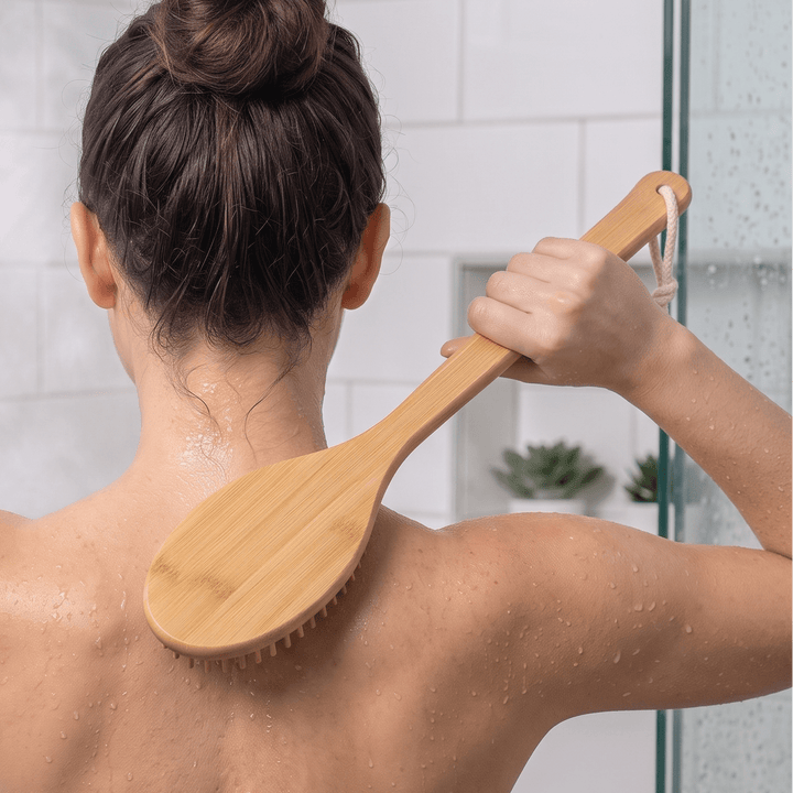 Bamboo Long Handle Back Massager