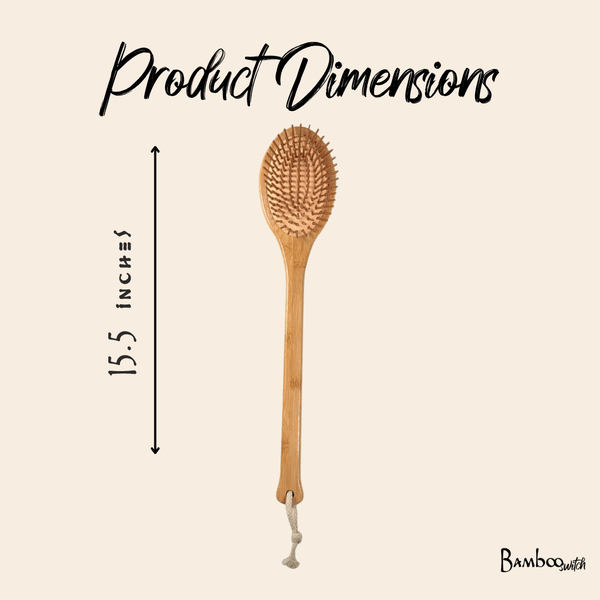 Bamboo Long Handle Back Massager