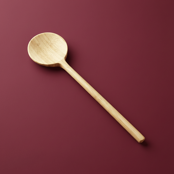 Bamboo Long Handle Round Spoon