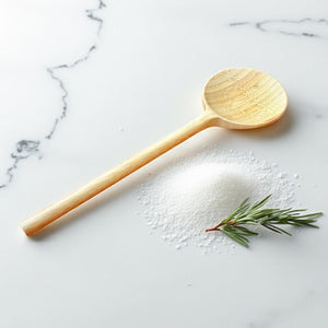 Bamboo Long Handle Round Spoon