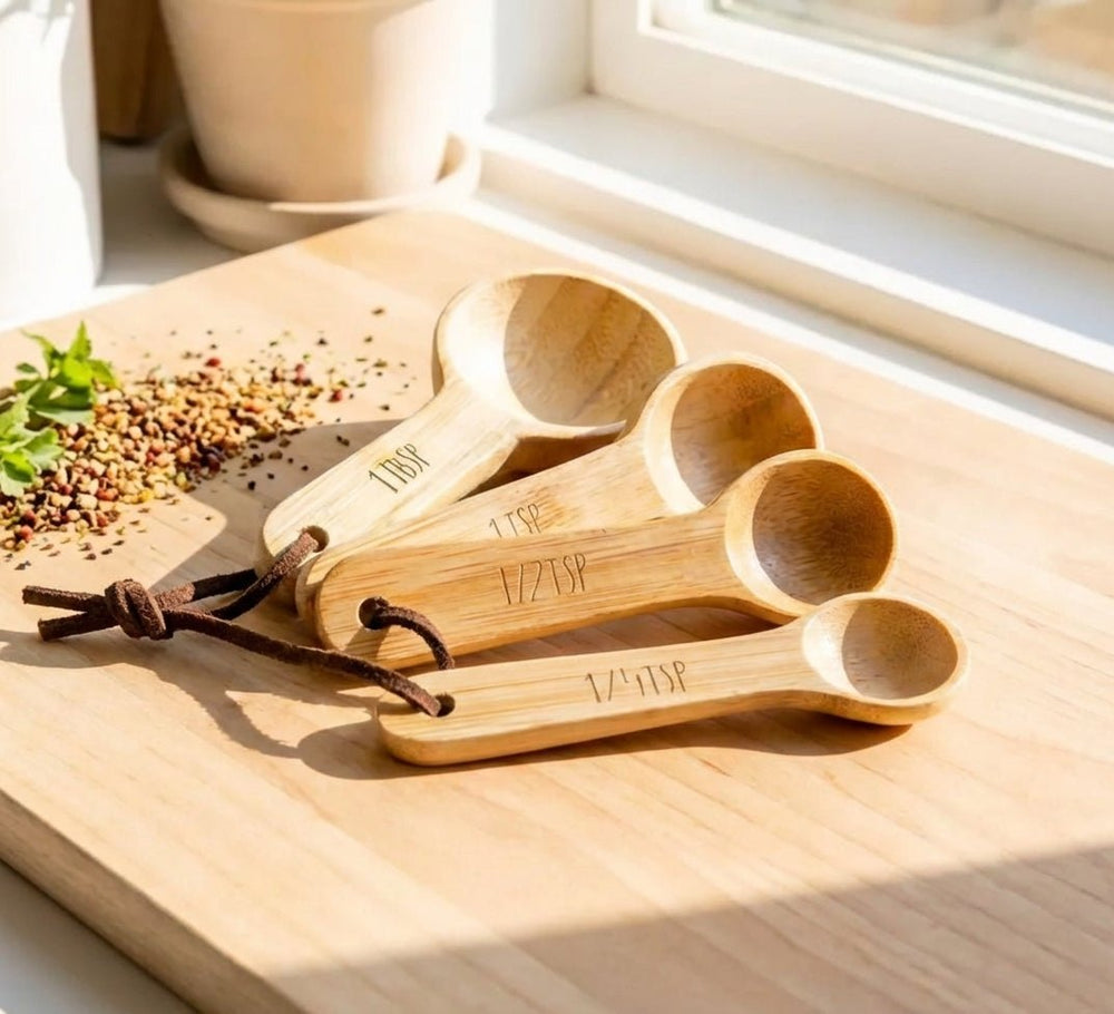 Bamboo Measuring Spoons Set