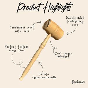 Bamboo Meat Hammer/Tenderizer