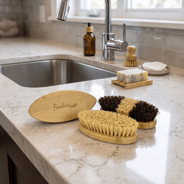 Bamboo Multipurpose Cleaning Brush | Sisal & Coconut Bristle