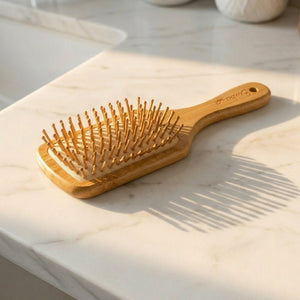 Bamboo Paddle Hair Brush | Classic Handle